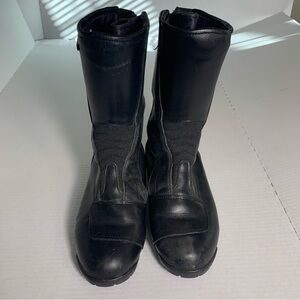 BMW GORE-TEX Black Leather Made in Italy Riding Boots Size 38